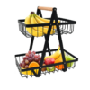 Frutero De 2 Niveles Con Canastos Resistente