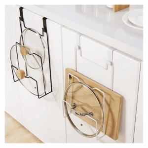 Organizador De Tapas Y Tablas Con Ganchos Para Puerta Cocina