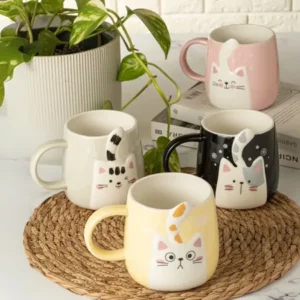 Taza Gato 3d Cerámica Divertida 350 Ml Café Té Regalo