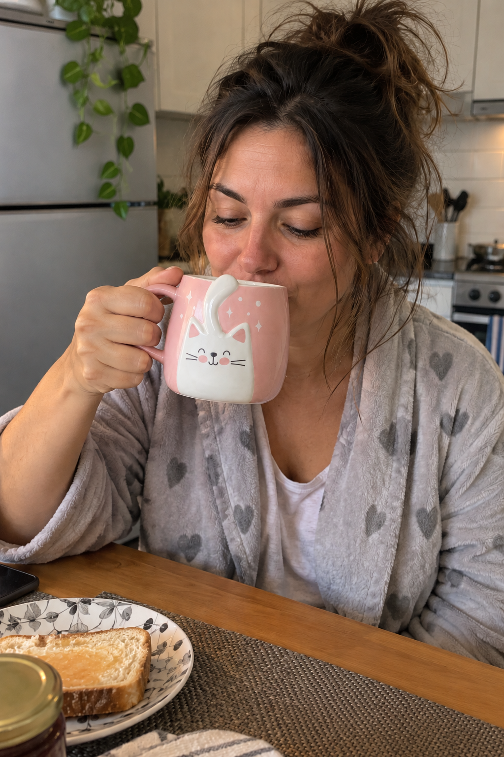 Taza Gato 3d Cerámica Divertida 350 Ml Café Té Regalo - Imagen 2