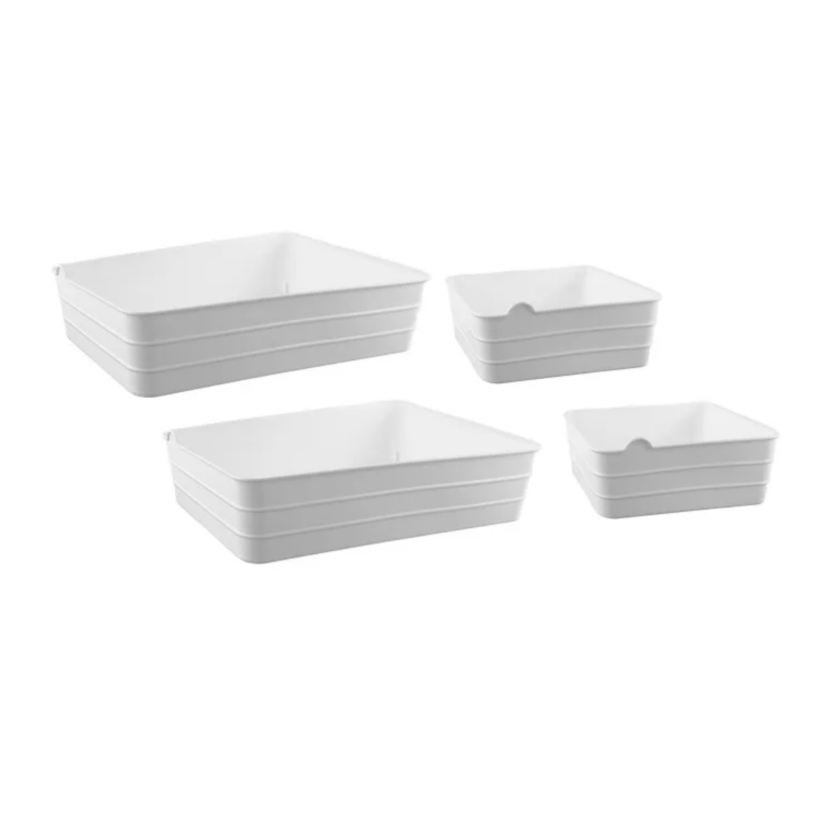 Set 4 Organizadores Modulares Bandejas Cajón Y Escritorio - Imagen 4
