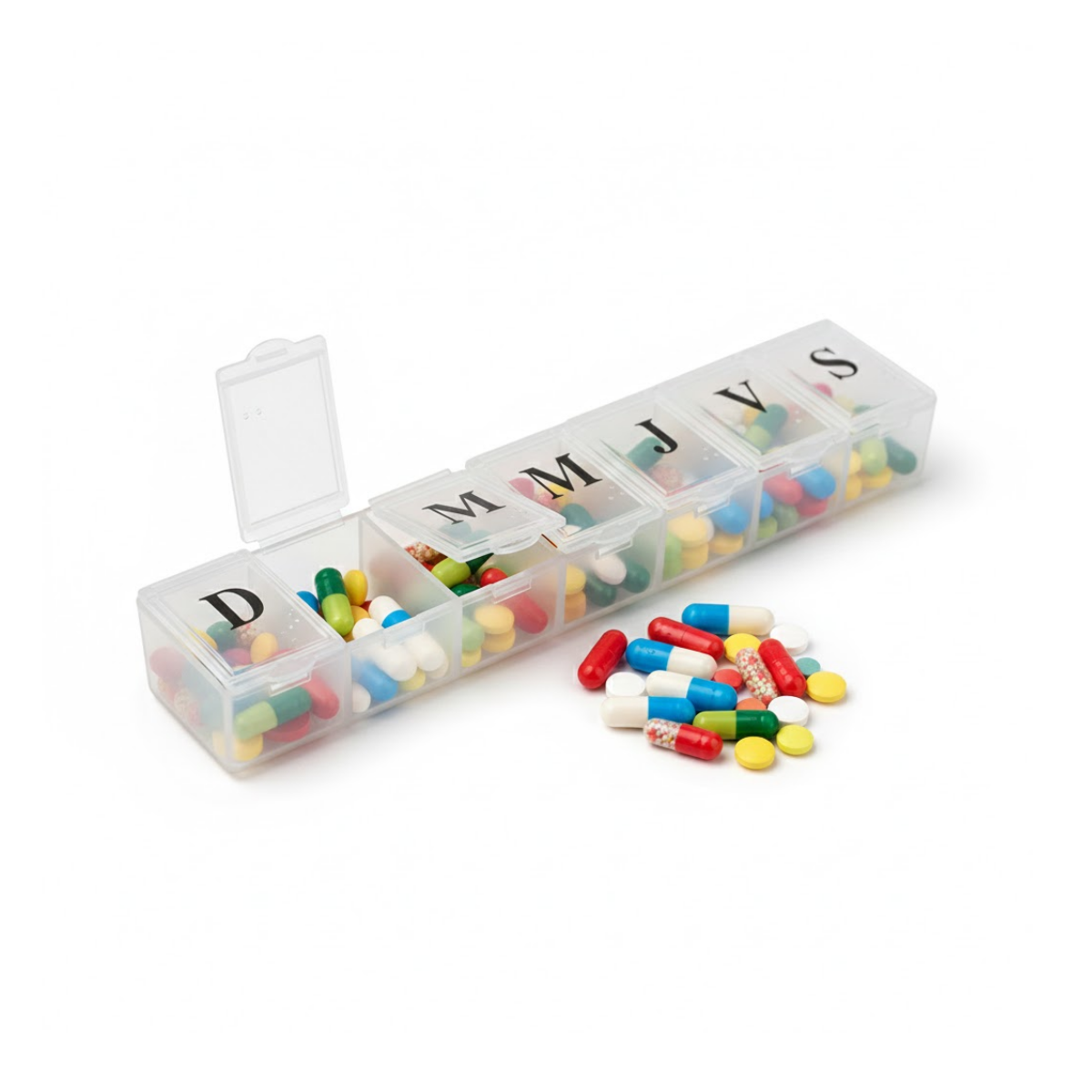 Pastillero Semanal Organizador De Medicamentos 7 Días